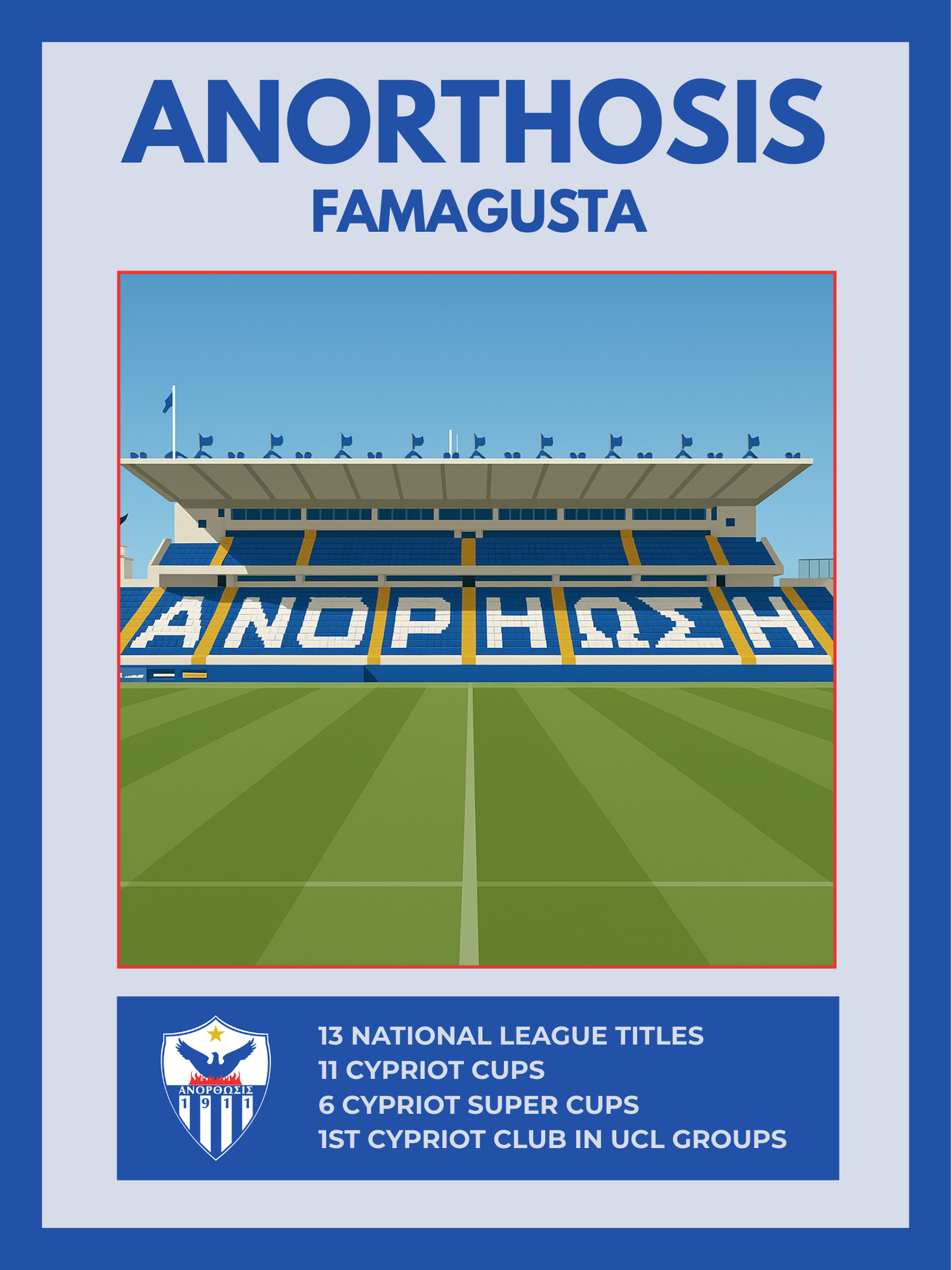 Anorthosis - Stadium Home Poster