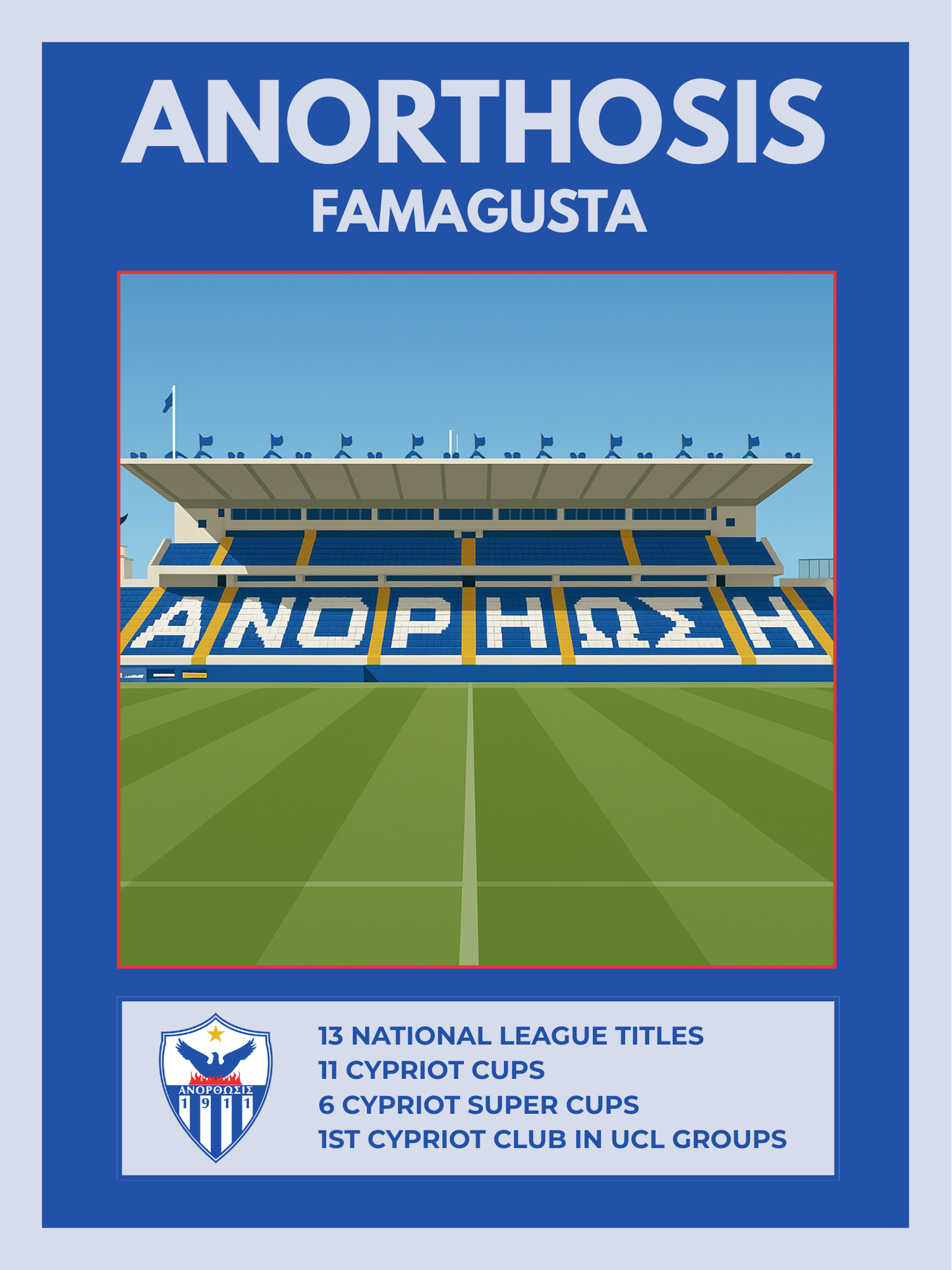 Anorthosis - Stadium Away Poster