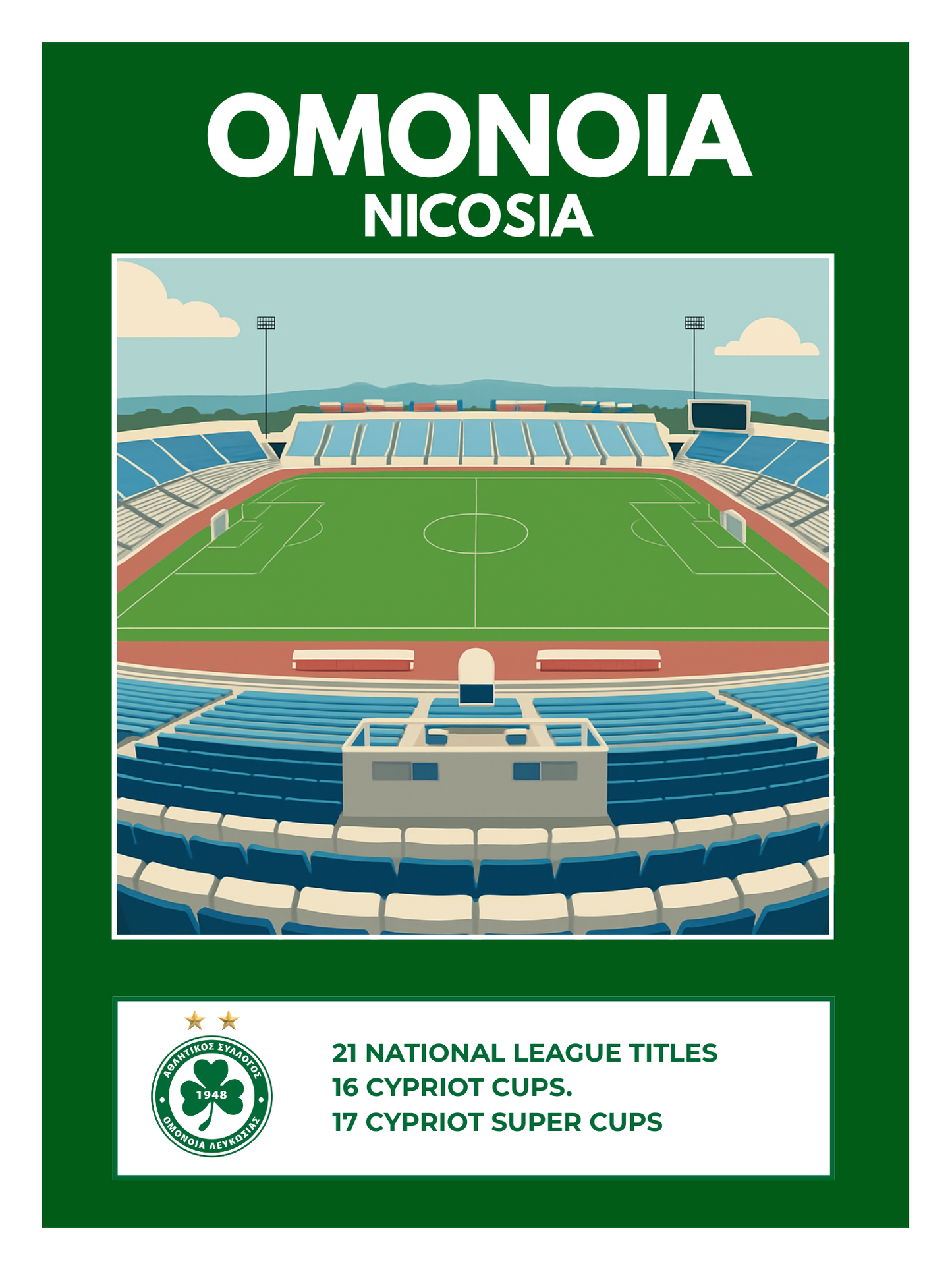 Omonoia - Stadium Away Poster
