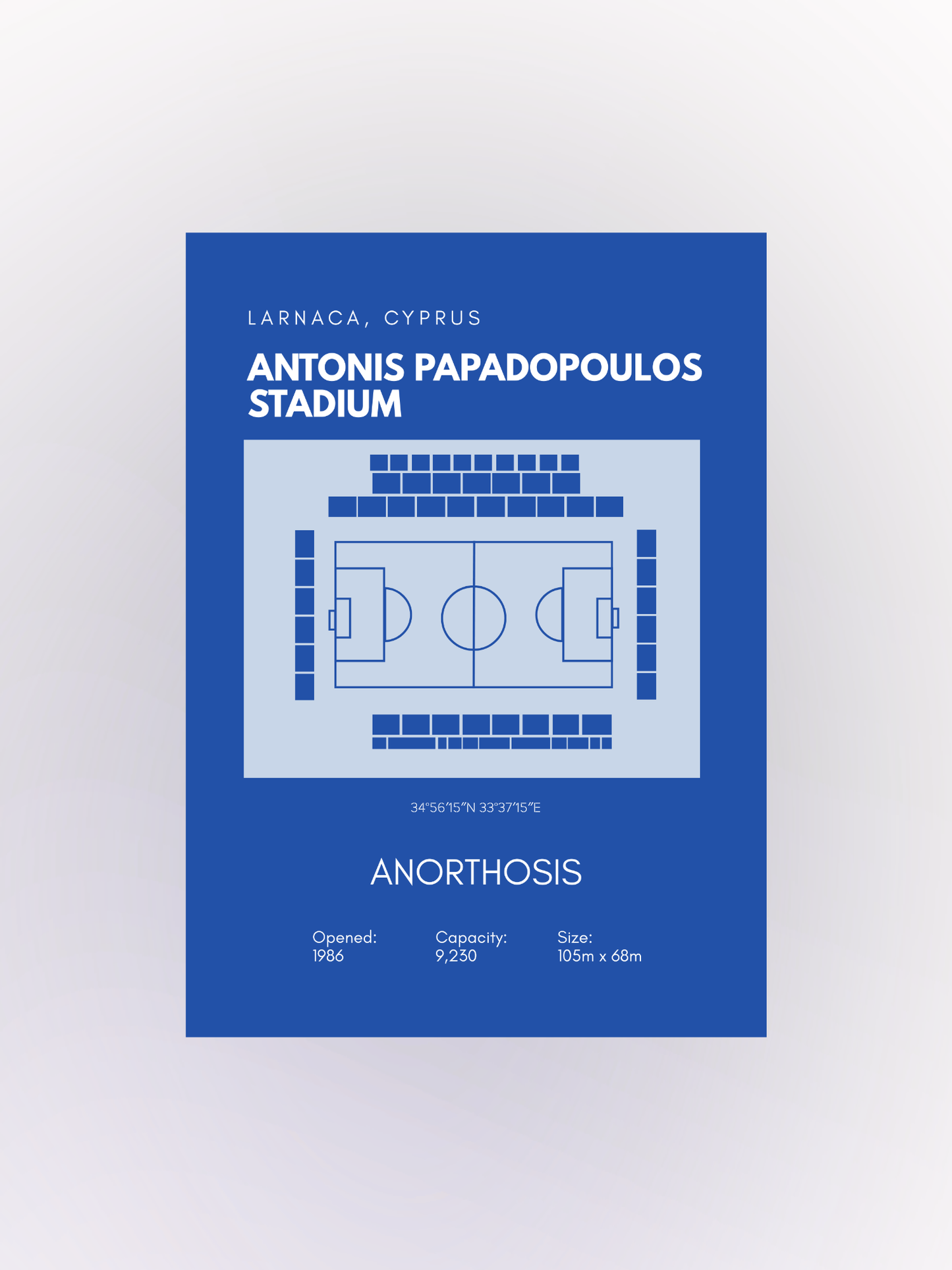 Anorthosis - Stadium Layout Poster