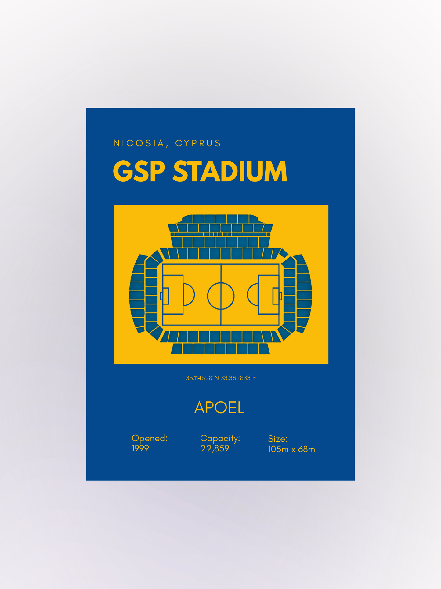 APOEL - Stadium Layout Poster