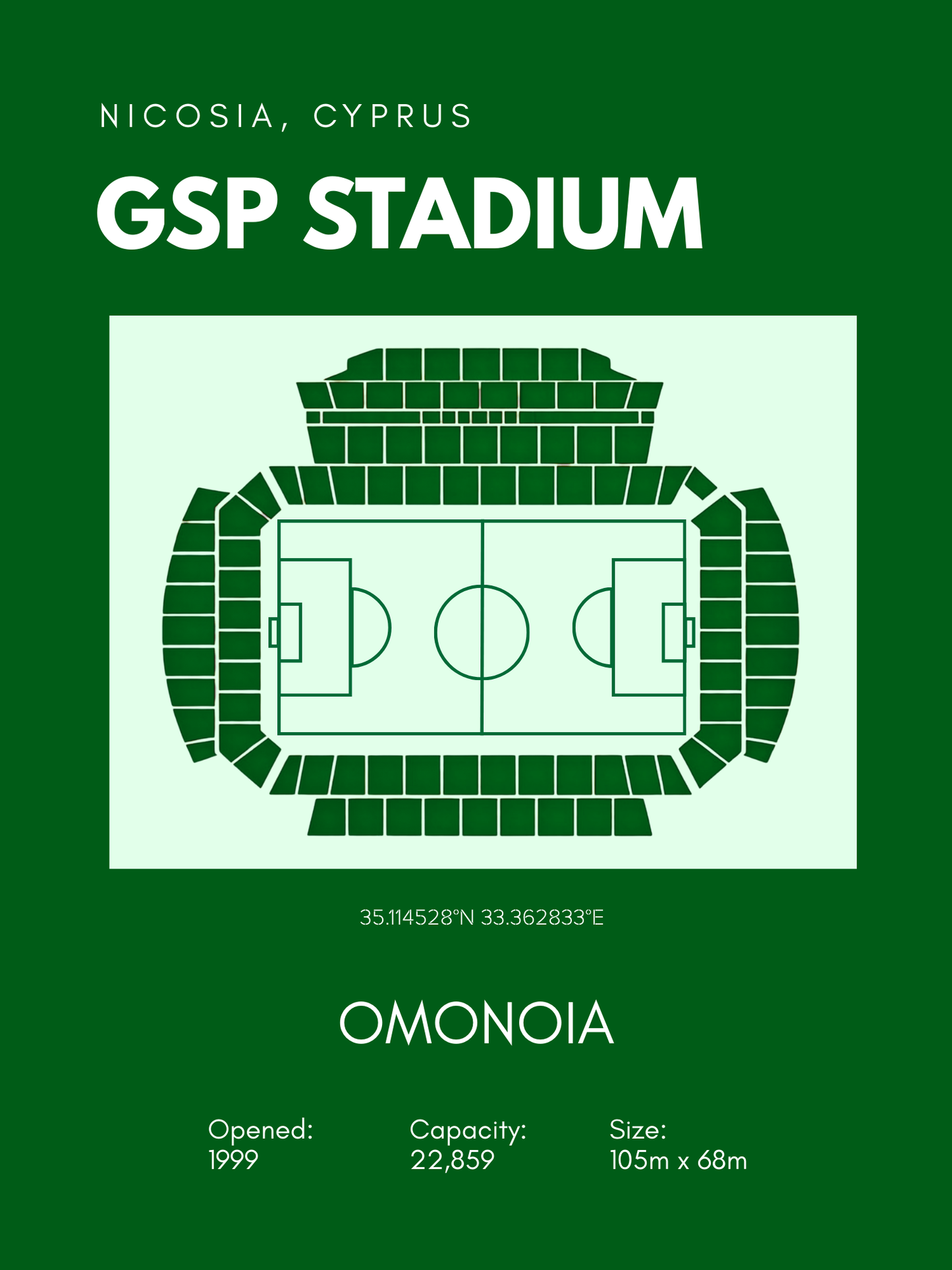 Omonoia - Stadium Layout Poster